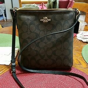 NorthSouth Crossgrain Leather Crossbody