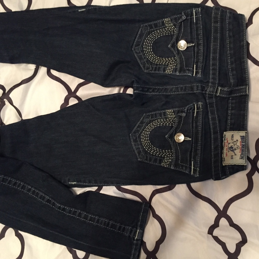 True Religion dark wash skinny jean