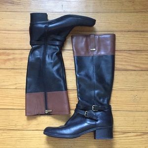 Bandolino black & brown riding boots