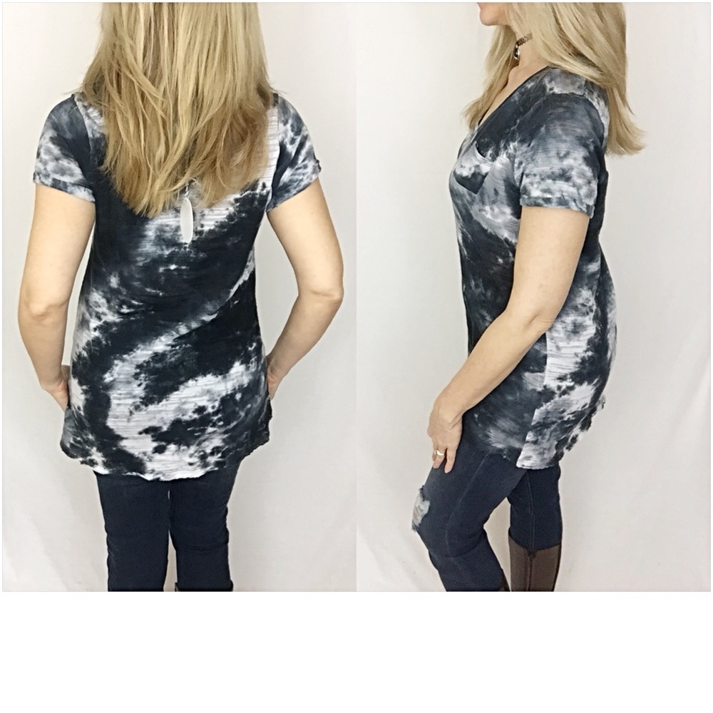 Hippie Tie Dye Pocket Tunic Tee M SOLD - Picture 4 of 4