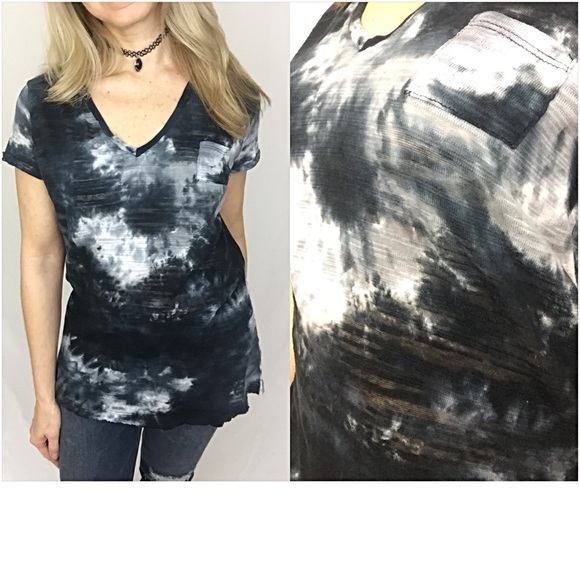 Hippie Tie Dye Pocket Tunic Tee M SOLD - Picture 2 of 4