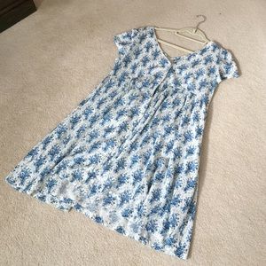 Blue floral dress
