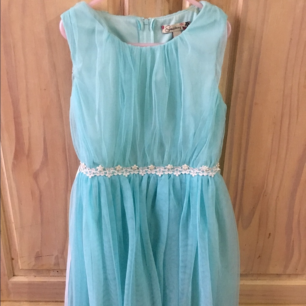 Tiffany blue girls dress