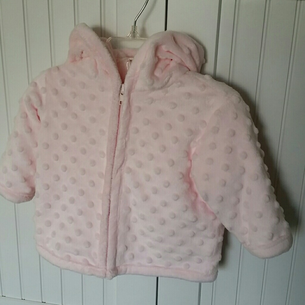 Pink Minky Baby Jacket