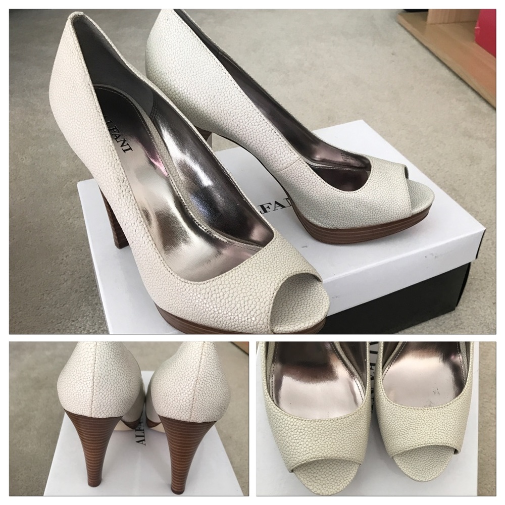 Fairly new on box Alfani peep toe pumps