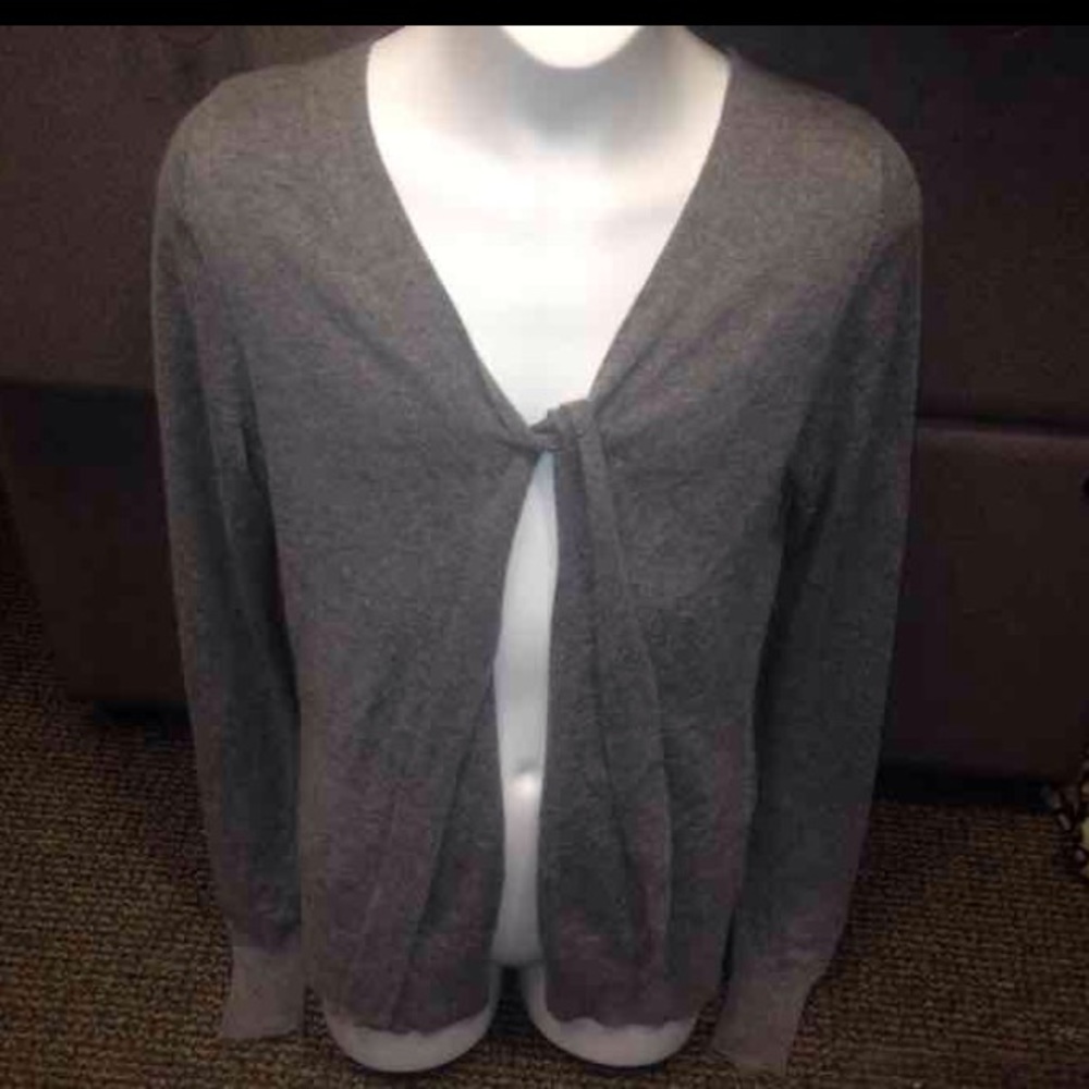 H&M Grey super soft Tie front Cardigan S