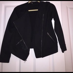 Black cotton blazer