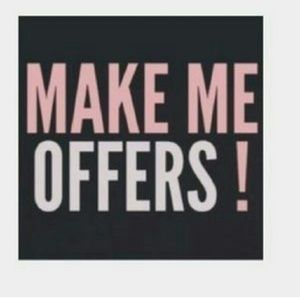 Reasonable offers accepted on closet items only.