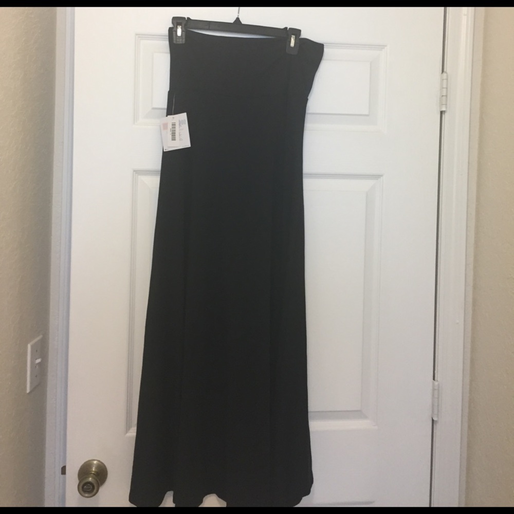 LuLaRoe Unicorn Solid Black Maxi