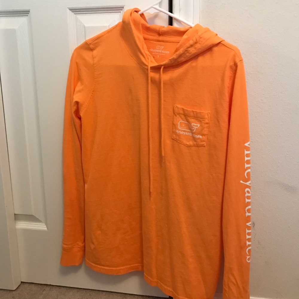 Orange vineyard vines pullover