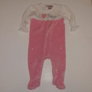 Juicy velour onesy outfit