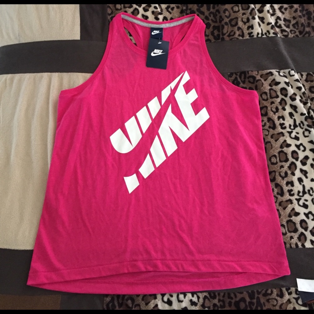Nike Loose Fitting Pink Tank Top, Sz M #829552 NWT