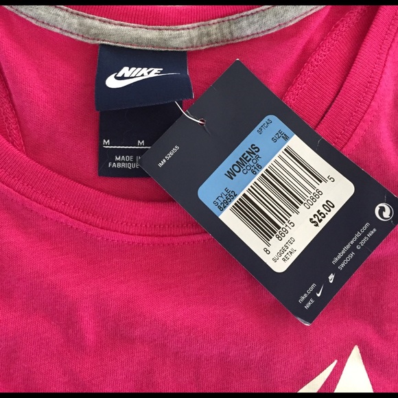 Nike Loose Fitting Pink Tank Top, Sz M #829552 NWT - Picture 4 of 4