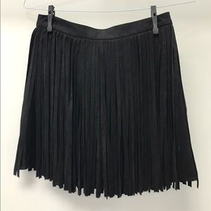 BB Dakota Faux Suede Fringe Skirt! New With Tags!!