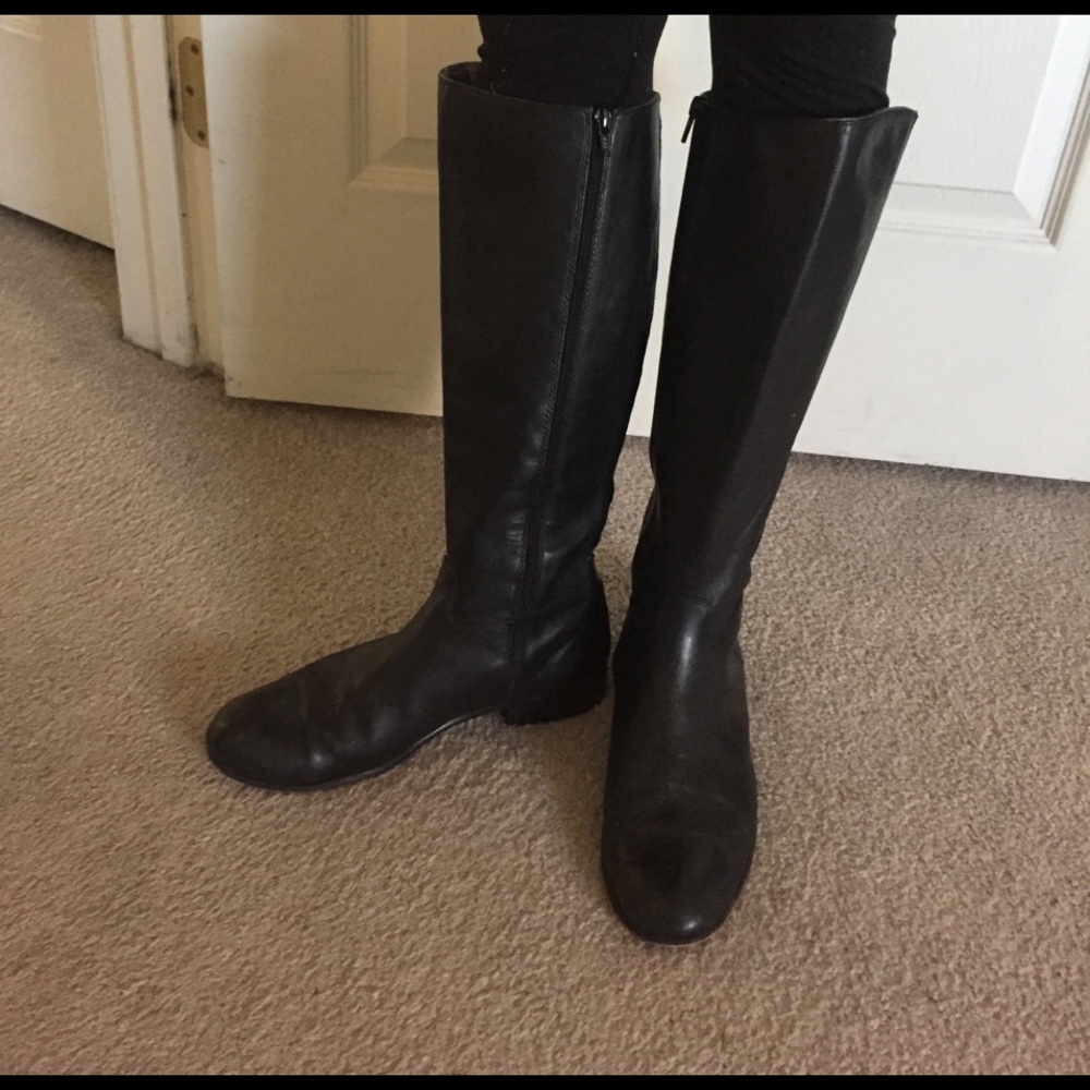 Nordstrom Corso Como Black Leather Boots