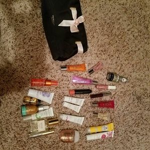 Various goodies with bag