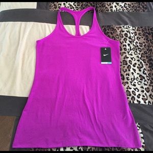 Nike Get Fit Purple Racerback Tank Top, Sz L - NWT