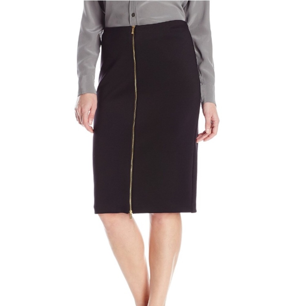 Scuba Skirt with Center Zip