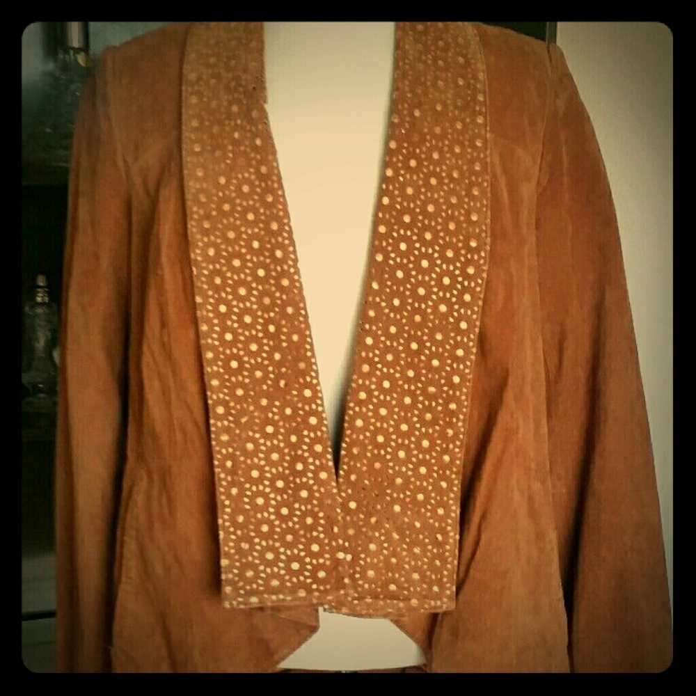 Iman Platinum Collection Suede Jacket