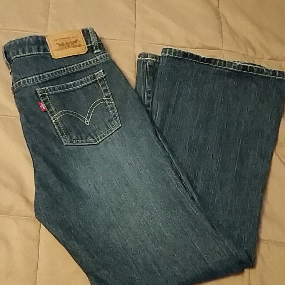 Girls plus size Levi's 517 stretch flare jeans
