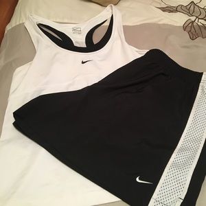 Nike sportswear top and shorts XL