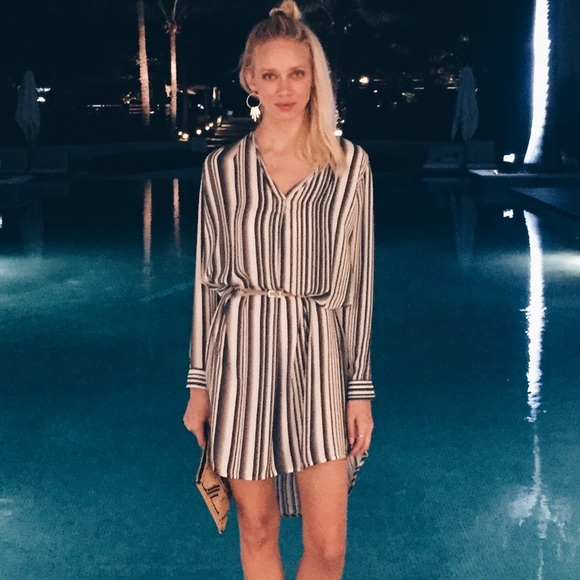 won hundred Dresses & Skirts - Won Hundred stripe shirt dress