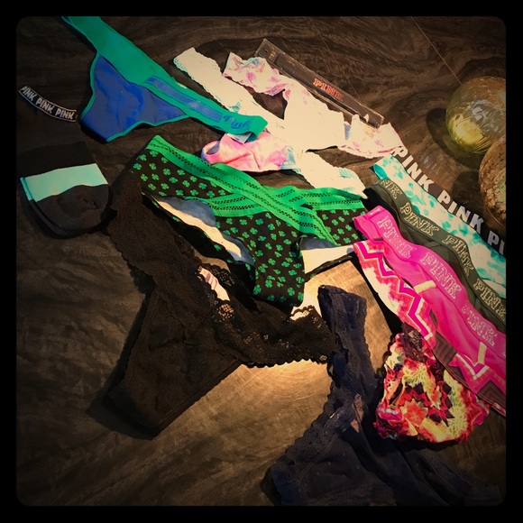 BRAND NEW VS / VS PINK PILE OF PANTIES BUNDLE - Picture 1 of 4