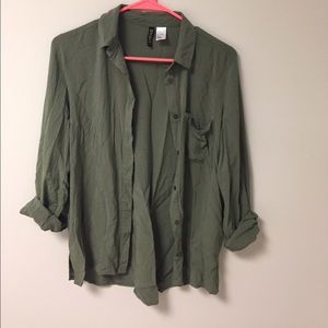 Green Button Up Shirt