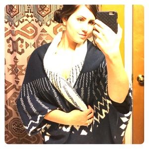 Draping Native American Sweater