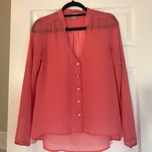 Guess - Pink Button Down Blouse - Bloomingdales