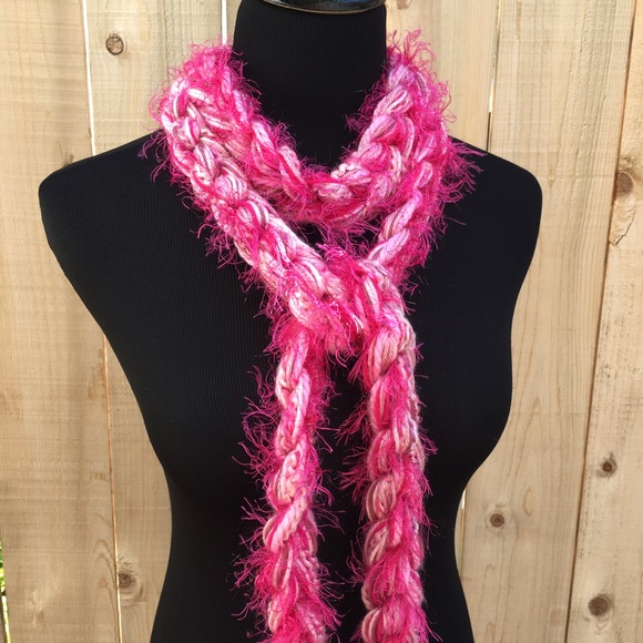 Handmade by Hayley Accessories - 🆕🎁 Handmade Extra Long Pink Scarf