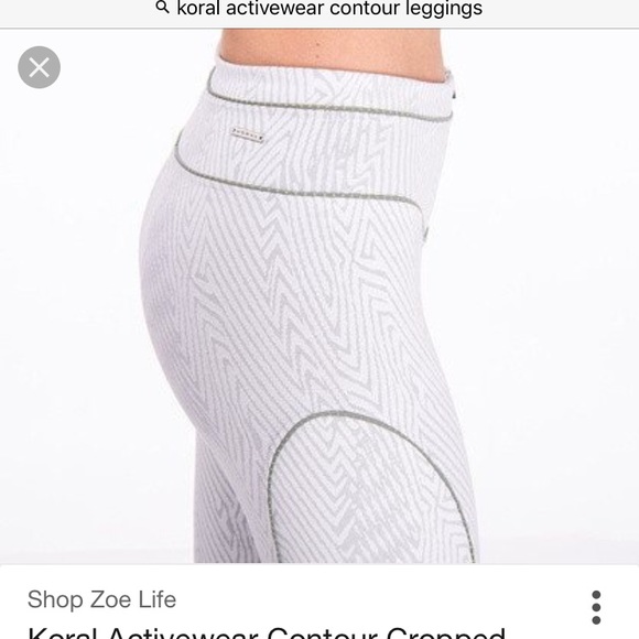 Koral Activewear Contour Cropped Leggings, XS - Picture 3 of 7
