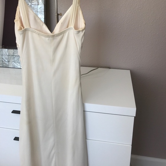 Cream colored chiffon dress - Picture 3 of 3
