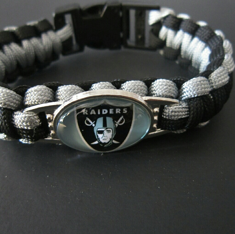 Oakland raiders paracord bracelet