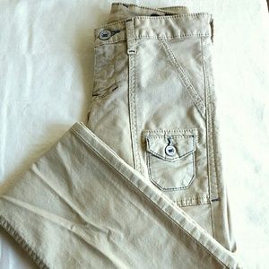 William Rast Slim Chino Boot Cut Cargo Jeans
