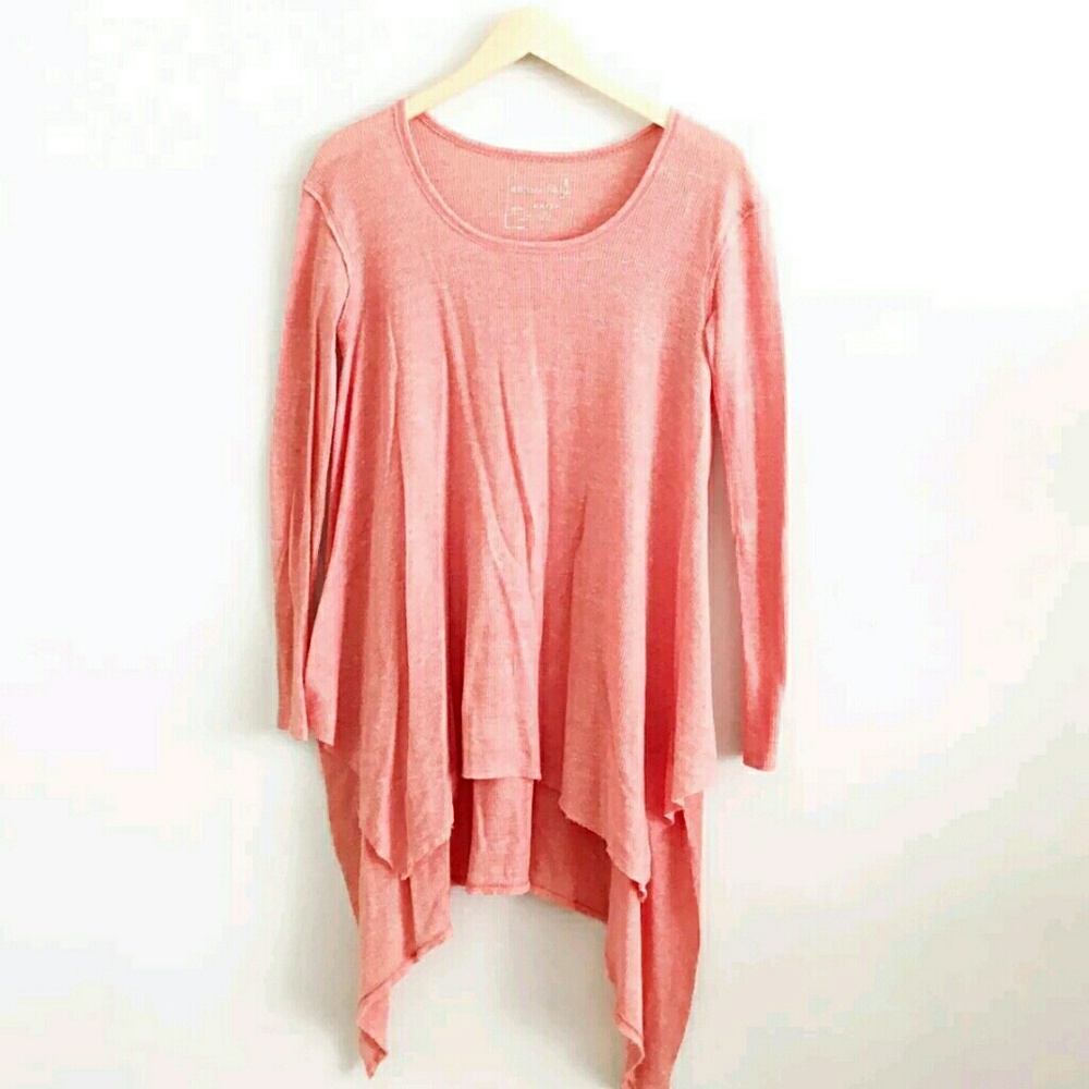 XS free people circle thermal handkerchief top