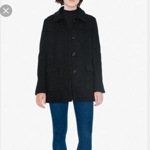 American Apparel Audrey Wool Coat Black