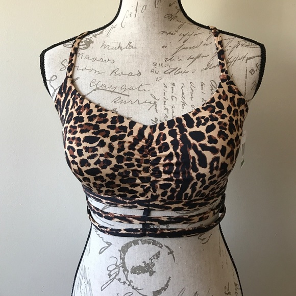 Material Girl Other - {Material Girl} Leopard Print Caged Bralette