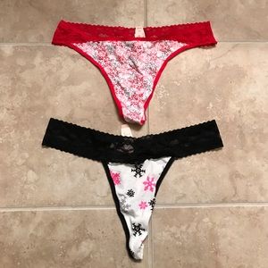 Two Brand New Thongs from Victoria's Secret