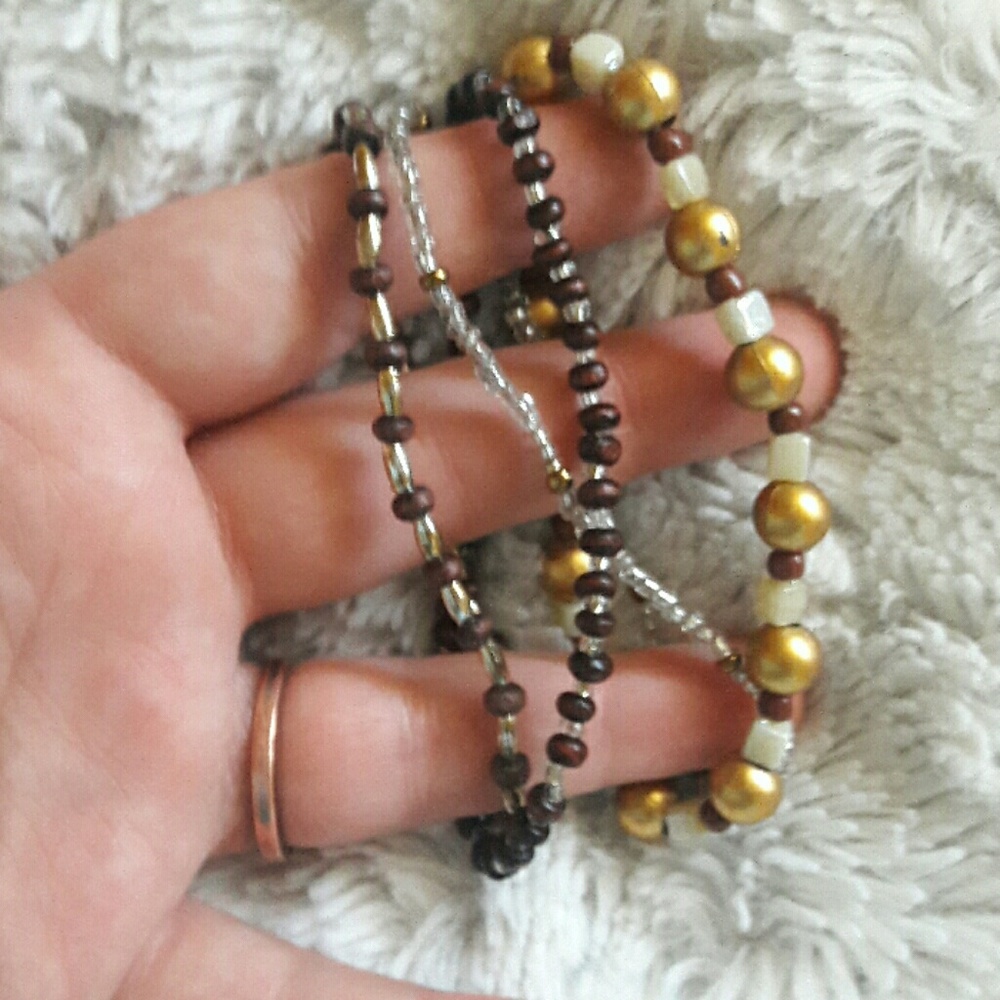 4 beaded bracelets