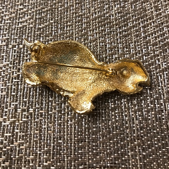 Final price!! Turtle Brooch Genuine Crystal - Picture 2 of 4