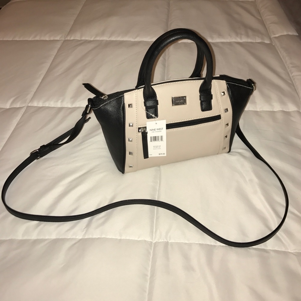 Nine West Black/Neutral "Stay Studded" purse.