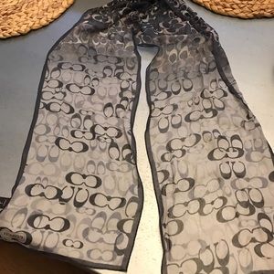 Coach ombré 100% silk scarf