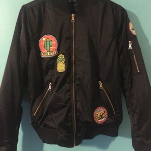 Black bomber jacket