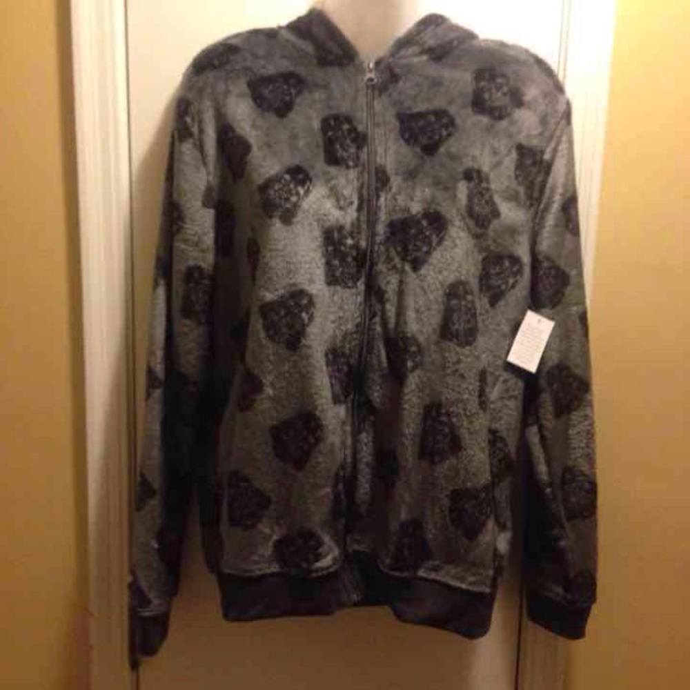 Dark Vader plush minky Medium XL zip BrandNew