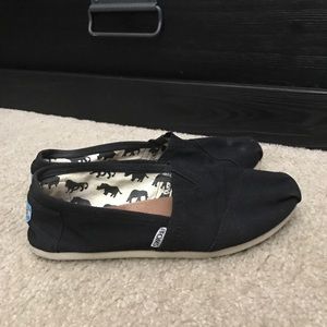 Toms Black Canvas Women's Classics