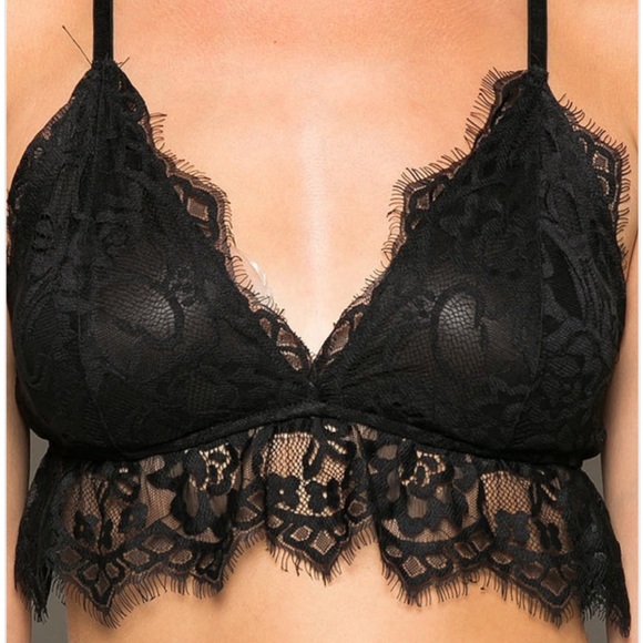 Black Lace Bralette - Picture 2 of 8