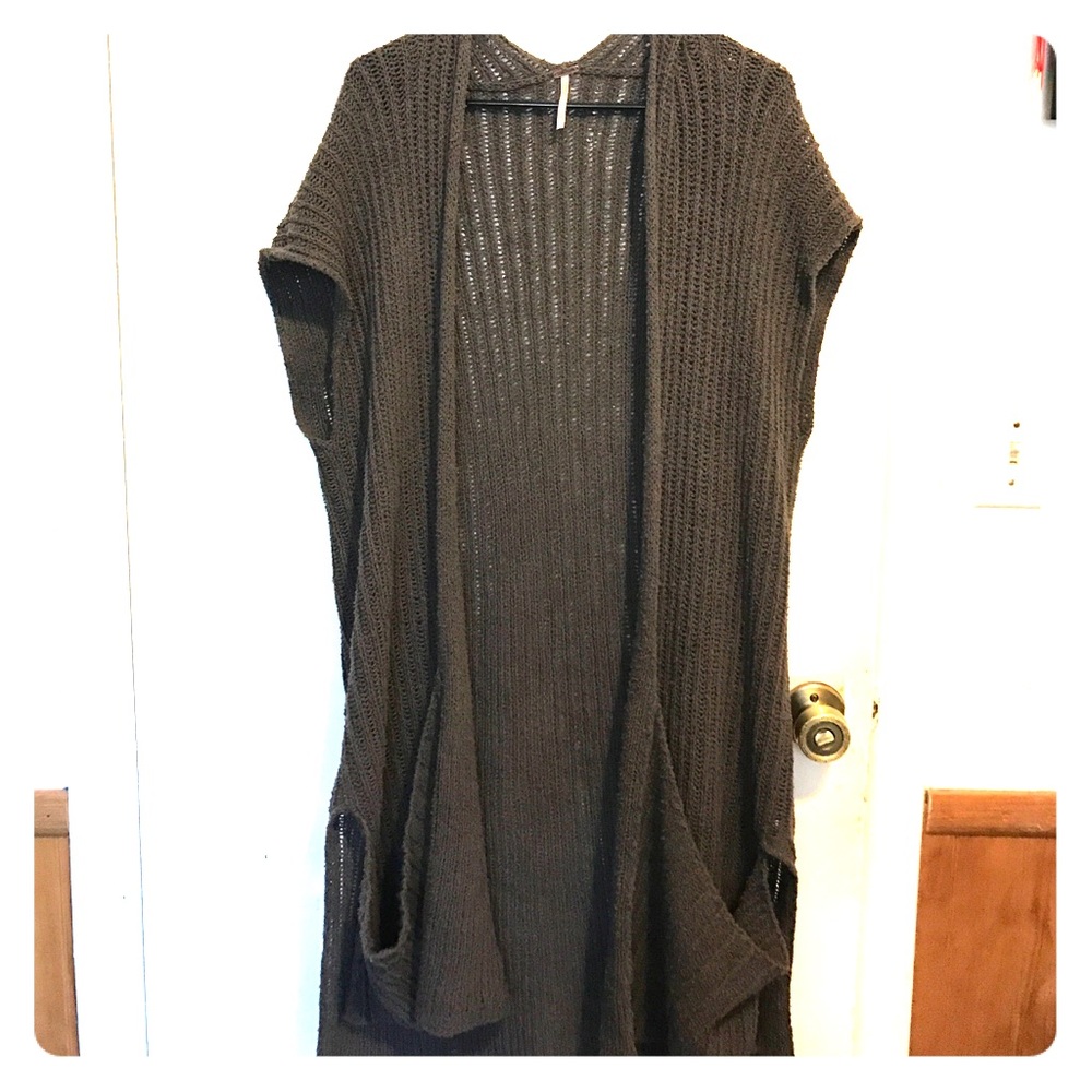 Free people knit sweater with pockets