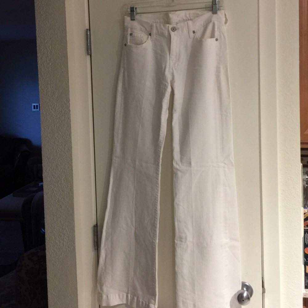 7 for All Mankind Slim Trouser white Jeans