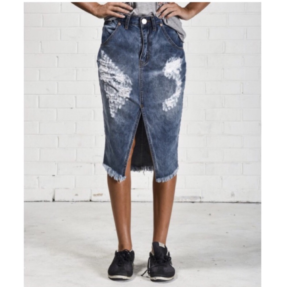 OneTeaspoon FORD CADILLAC Pencil Skirt